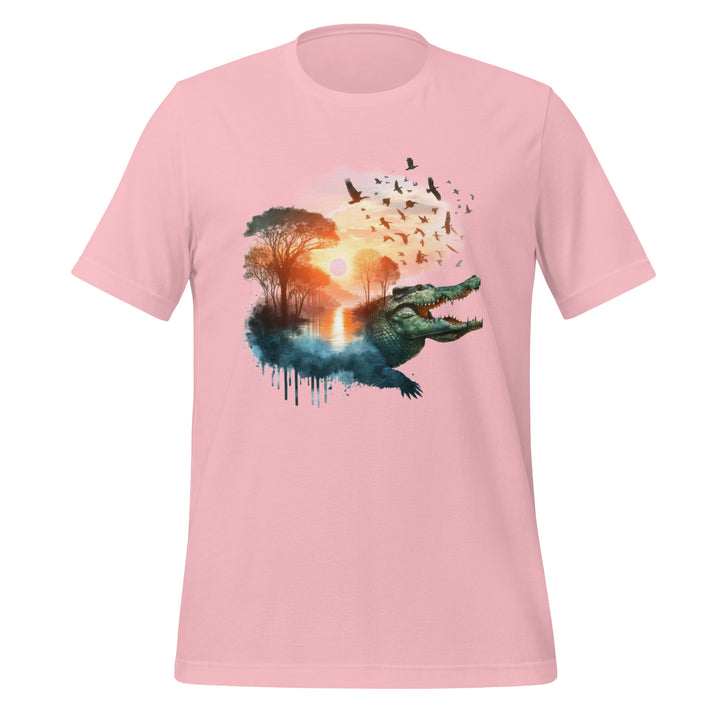 Long Live The Crocodiles Premium Unisex T-shirt - Pink / S - ArtyKoala