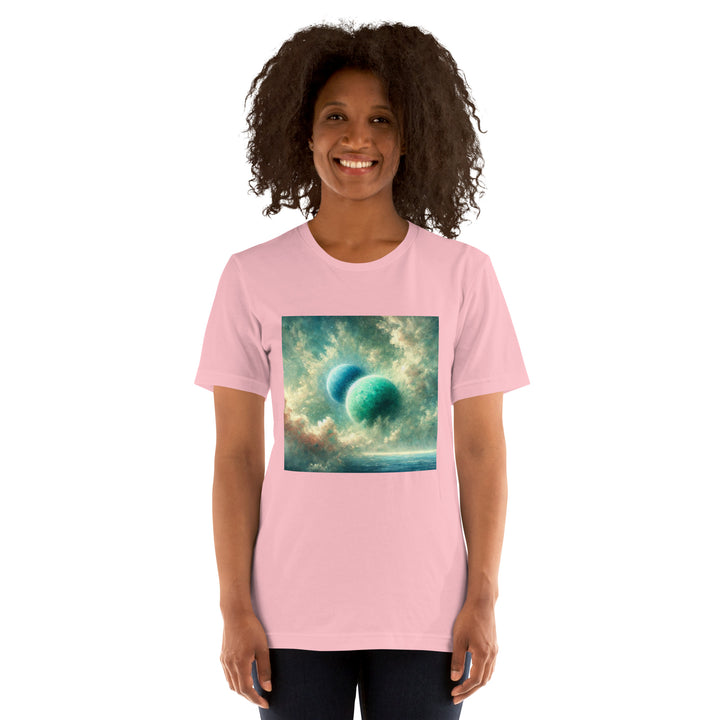 Green Twin Planets Premium Unisex T-shirt - ArtyKoala