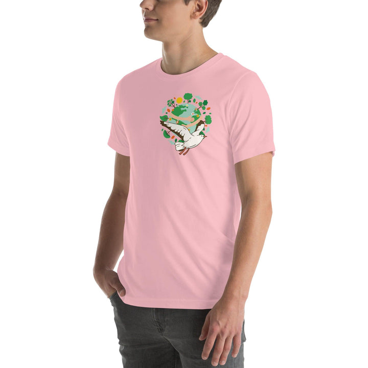 Green World Gull Man Premium T-shirt - ArtyKoala