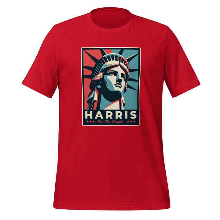 Statue of Liberty Kamala Unisex T-shirt - Red / S - ArtyKoala