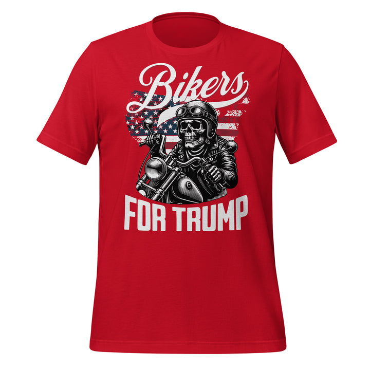 Bikers For Trump Unisex T-shirt - Red / S - ArtyKoala