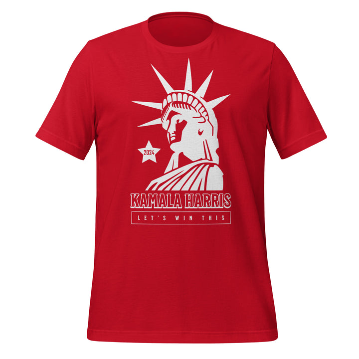 Kamala Harris Lef's Win This Liberty Unisex T-shirt - Red / S - ArtyKoala