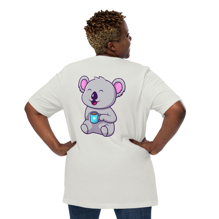 Koala Sleeping in a Cup Unisex Premium T-shirt - ArtyKoala