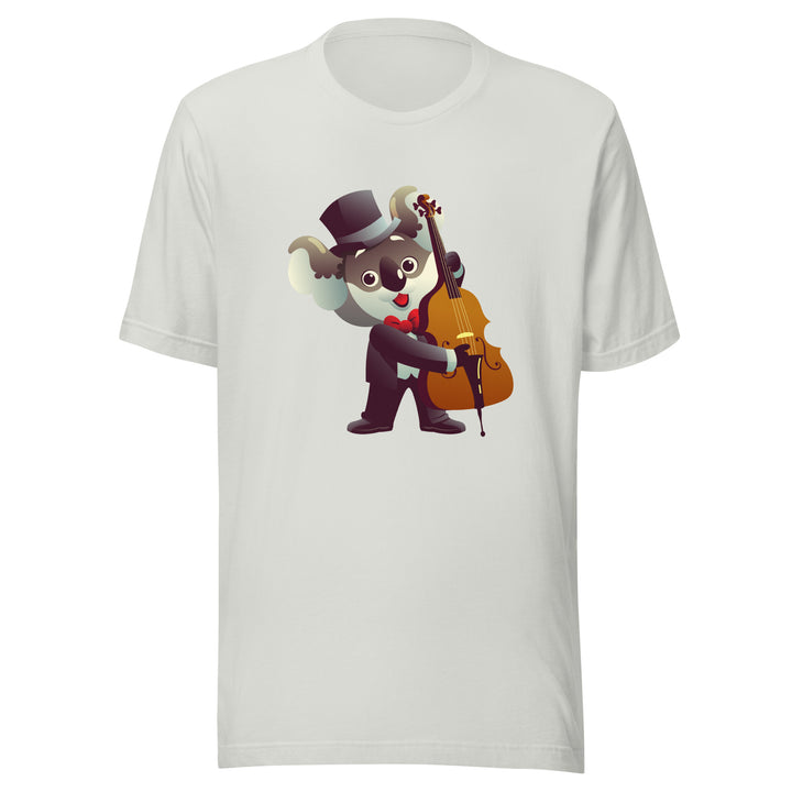 Koala Musicians Contra Bass Man Premium T-shirt - Silver / S - ArtyKoala