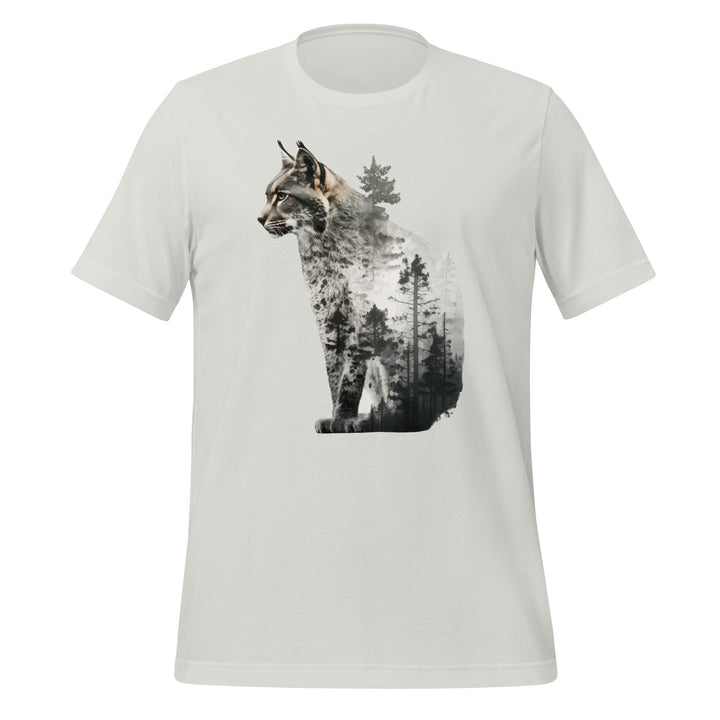 Lynx and Nature Premium Unisex T-shirt - Silver / S - ArtyKoala