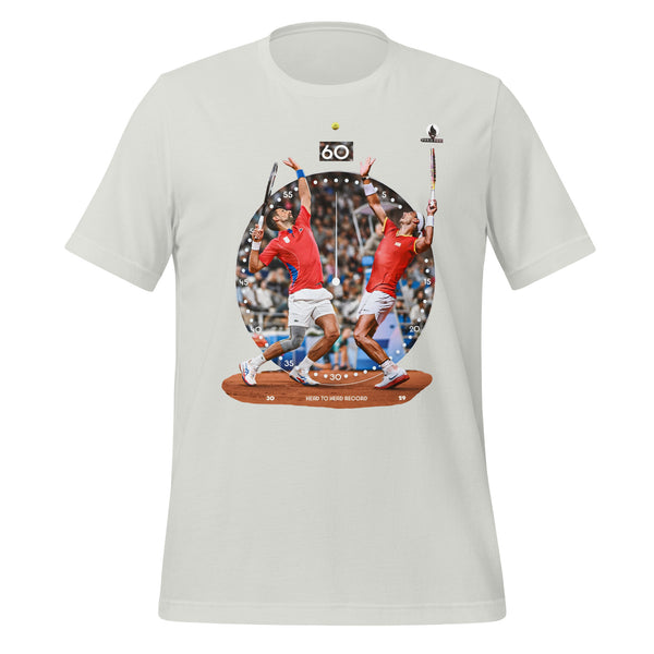 Rafa Nole Rivaly Round 60 Unisex T-shirt - Silver / S - ArtyKoala