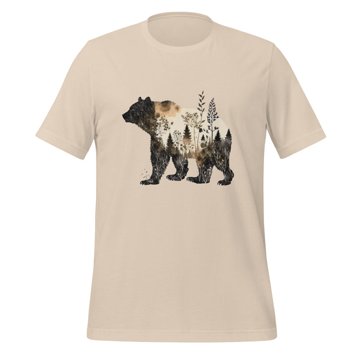 Bear and Nature Premium Unisex T-shirt - Soft Cream / S - ArtyKoala