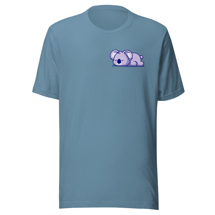 Sleepy Koala Unisex Premium T-shirt - Steel Blue / S - ArtyKoala