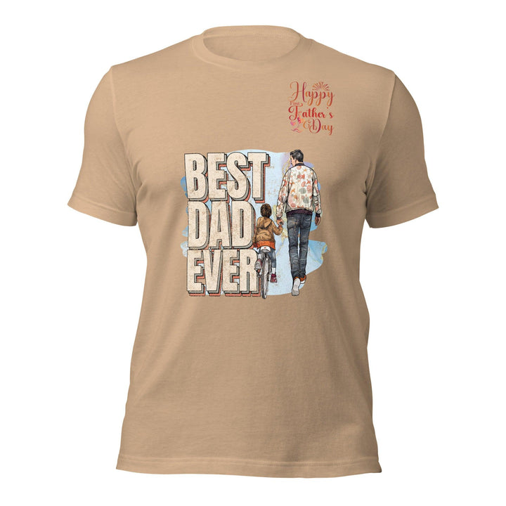 Best Dad Ever Man Premium T-shirt - Tan / S - ArtyKoala