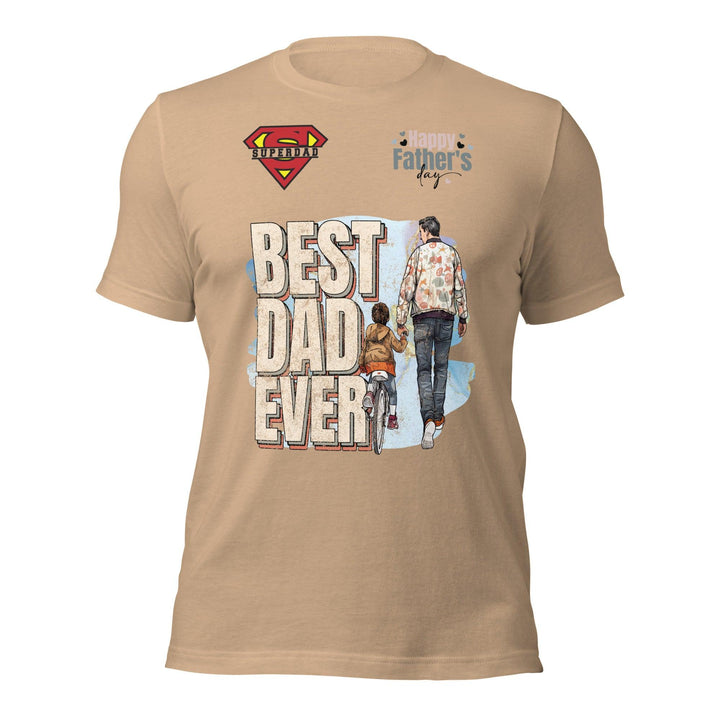 Best Dad Ever Man Premium T-shirt - Tan / S - ArtyKoala