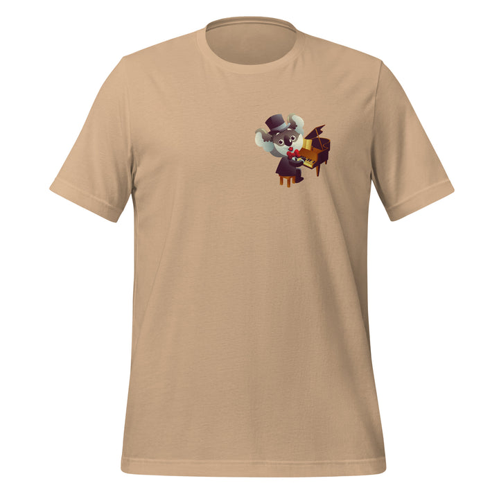 Koala Musicians Piano Woman Premium T-shirt - Tan / S - ArtyKoala