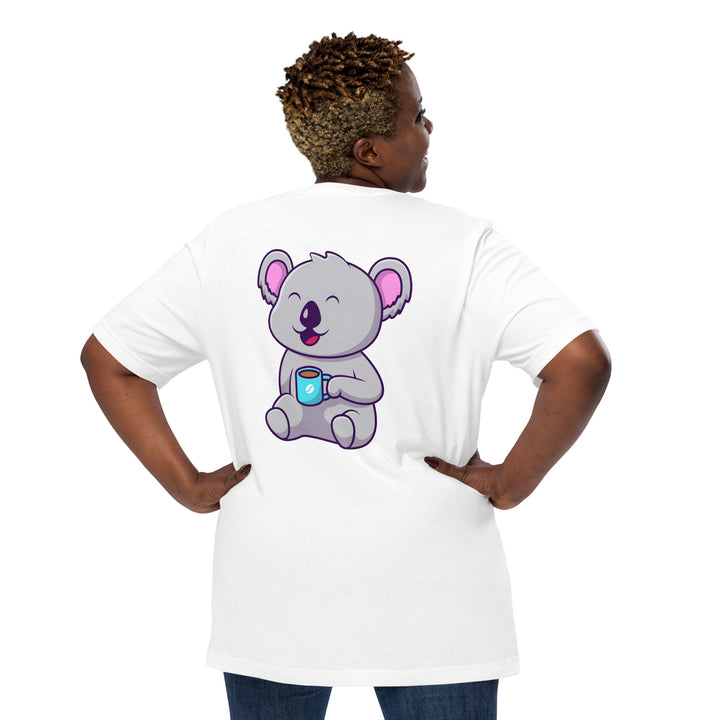 Koala Sleeping in a Cup Unisex Premium T-shirt - ArtyKoala