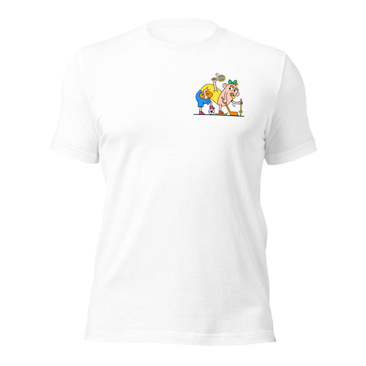 Playing Sports Man Premium T-shirt - White / S - ArtyKoala