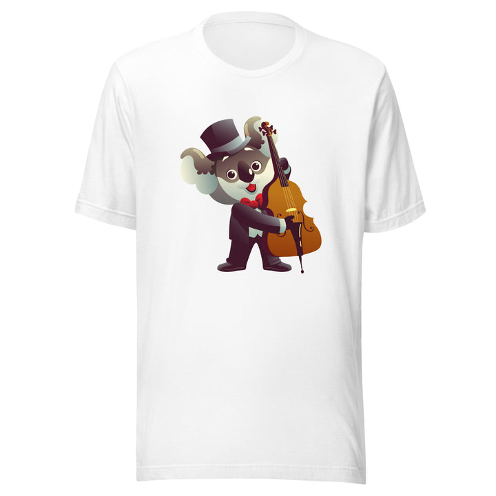 Koala Musicians Contra Bass Man Premium T-shirt - White / S - ArtyKoala