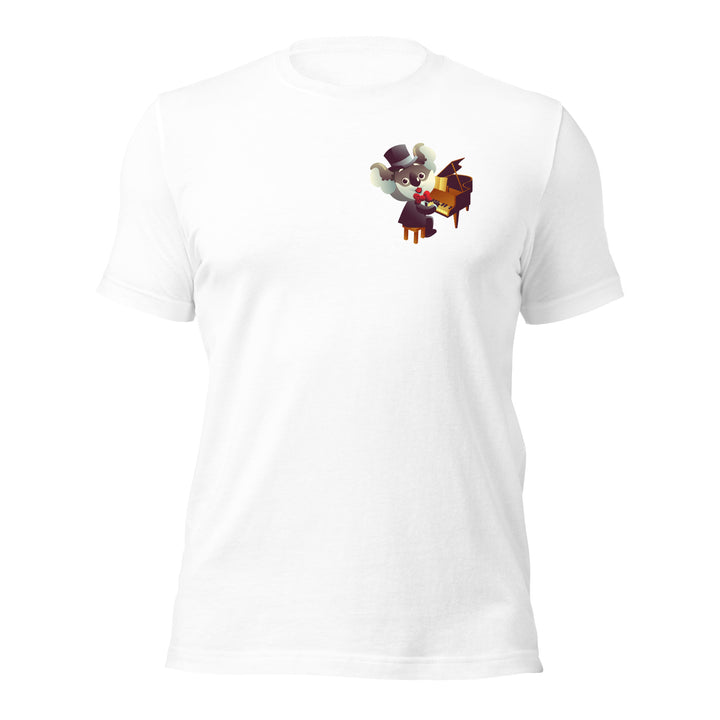 Koala Musicians Piano Man Premium T-shirt - White / S - ArtyKoala