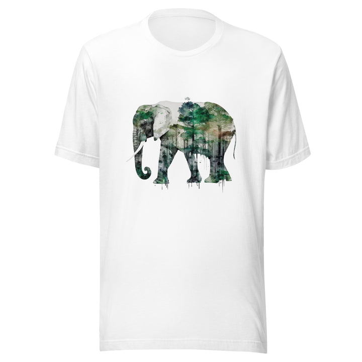 Elephant and Nature Premium Unisex T-shirt - White / S - ArtyKoala