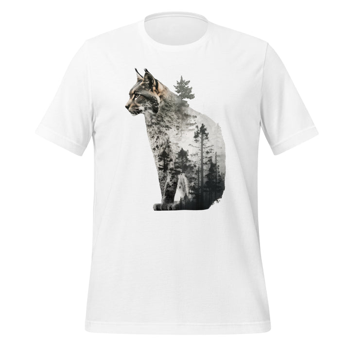 Lynx and Nature Premium Unisex T-shirt - White / S - ArtyKoala