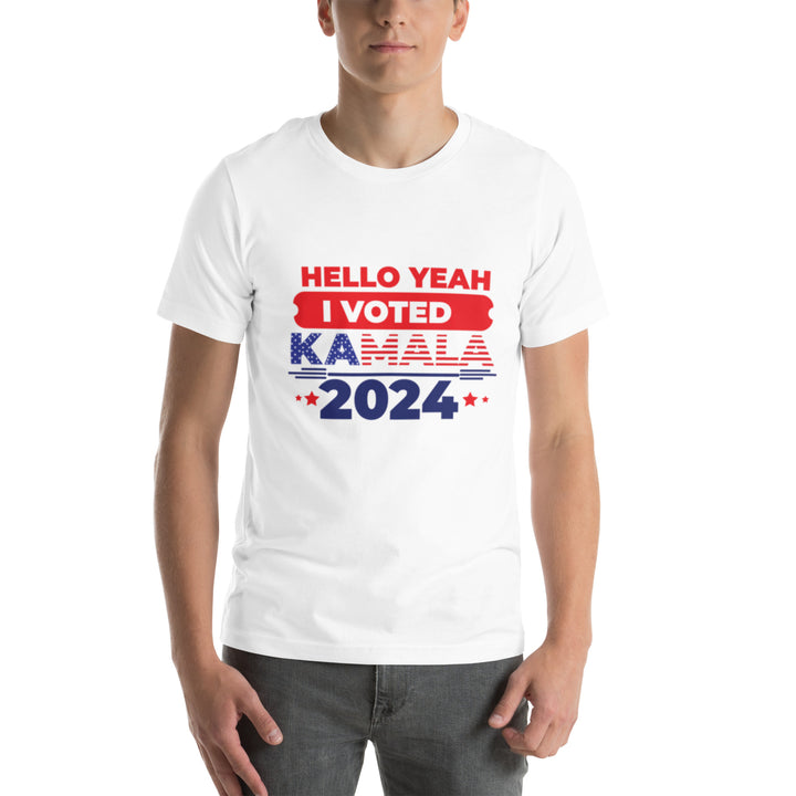 Hello Yeah I Voted Kamala Unisex T-shirt - ArtyKoala