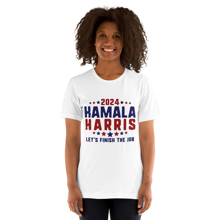 2024 Kamala Harris Let's Finish The Job Unisex T-shirt - ArtyKoala