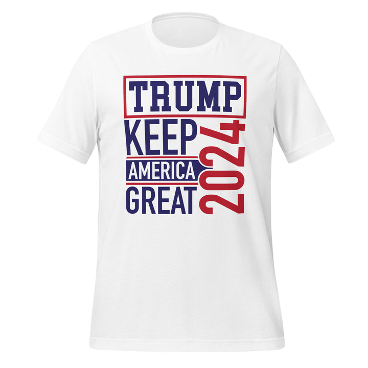 Trump Keep America Great 2024 Unisex T-shirt - White / S - ArtyKoala