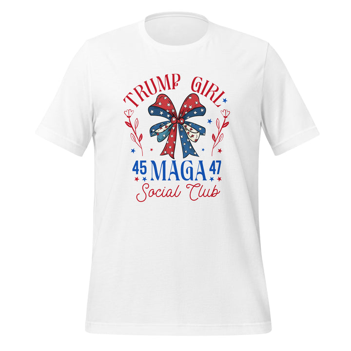 Trump Girl 45 Maga 47 Unisex T-shirt - White / S - ArtyKoala