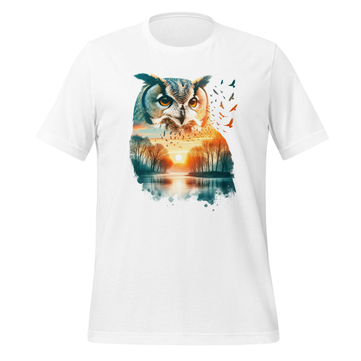 Long Live The Owls Unisex T-shirt - White / S - ArtyKoala