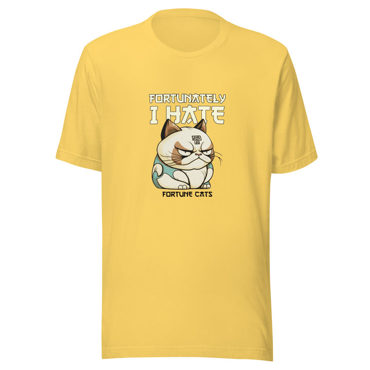 Fortunately I Hate Unisex Premium T-shirt - Yellow / S - ArtyKoala