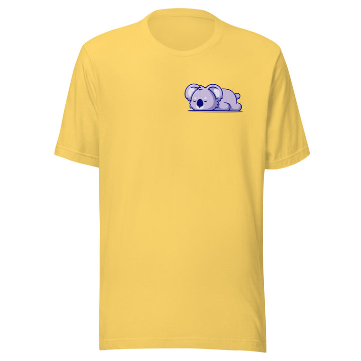 Sleepy Koala Unisex Premium T-shirt - Yellow / S - ArtyKoala