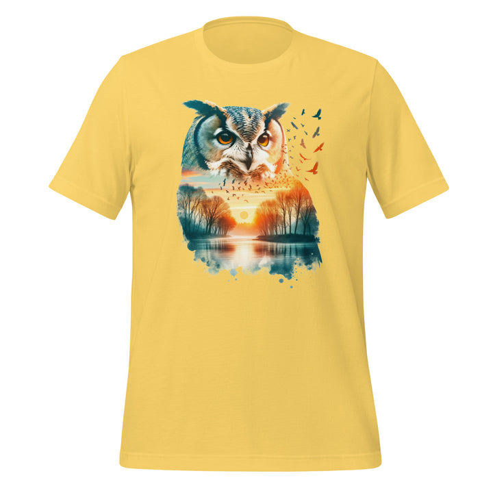 Long Live The Owls Unisex T-shirt - Yellow / S - ArtyKoala