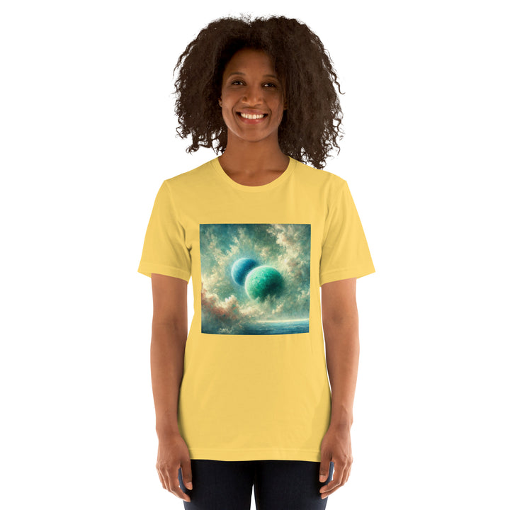 Green Twin Planets Premium Unisex T-shirt - ArtyKoala