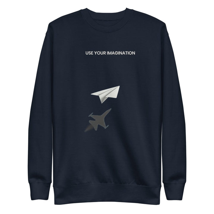 USE YOUR IMAGINATION Graphic Sweatshirt - Navy Blazer - S - ArtyKoala