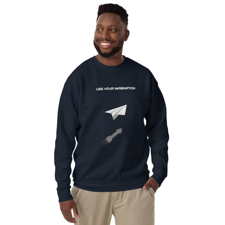 Use your Imagination Unisex Premium Sweatshirt - Black - S - ArtyKoala