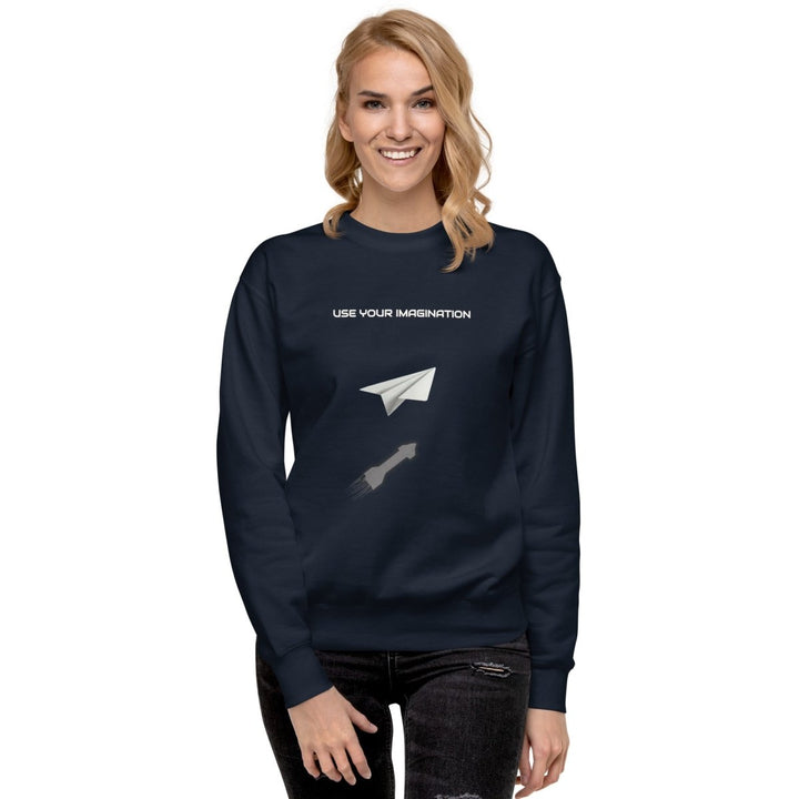 Use your Imagination Unisex Premium Sweatshirt - Black - S - ArtyKoala
