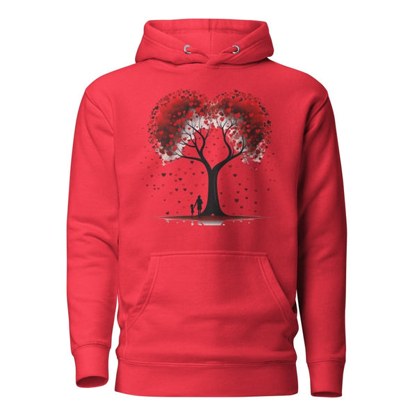 Valentine Tree Graphic Hoodie - Team Red - S - ArtyKoala