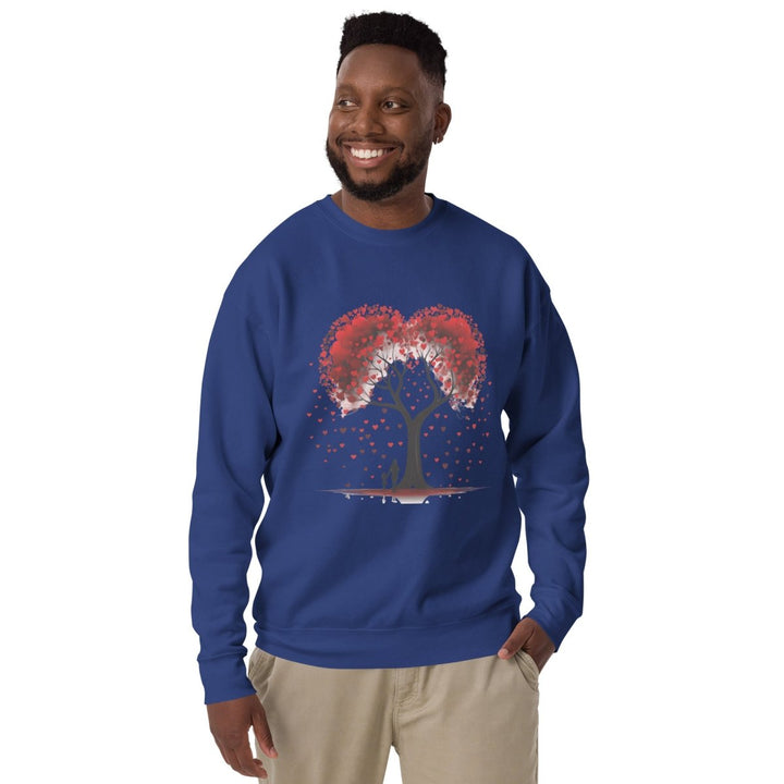 Valentine Tree Graphic Sweatshirt - Team Royal - S - ArtyKoala