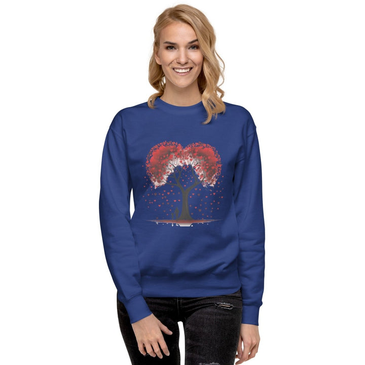 Valentine Tree Graphic Sweatshirt - Team Royal - S - ArtyKoala