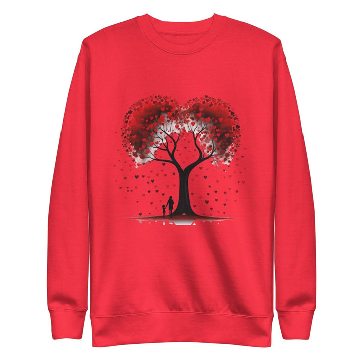 Valentine Tree Graphic Sweatshirt - Team Red - S - ArtyKoala