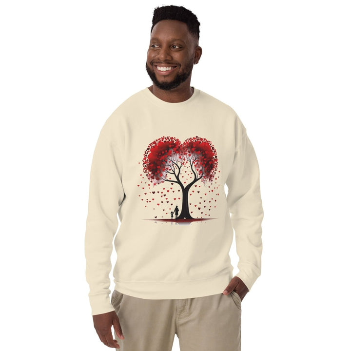 Valentine Tree Graphic Sweatshirt - Bone - S - ArtyKoala