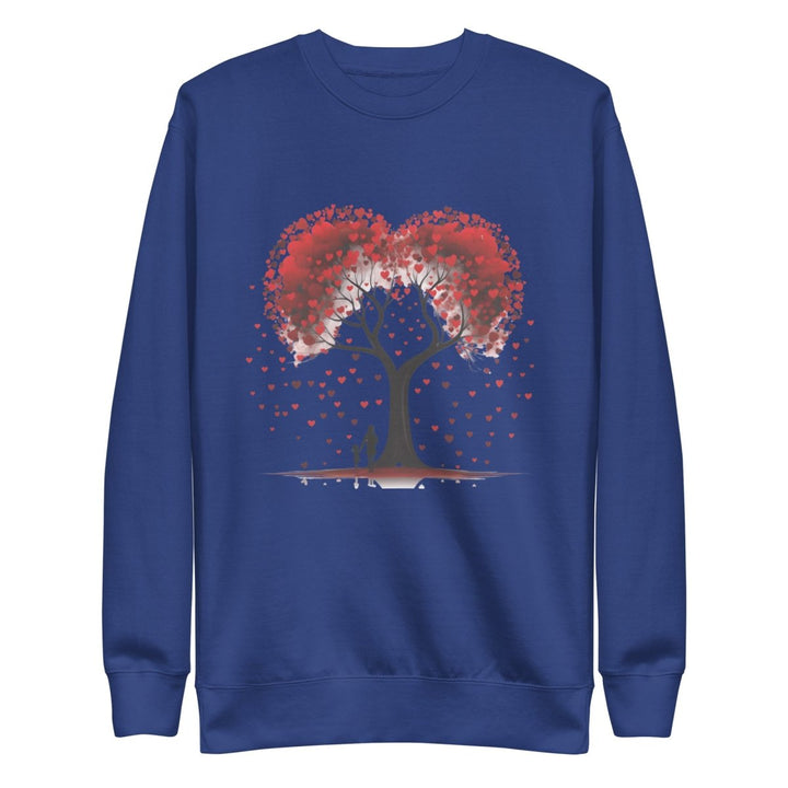 Valentine Tree Graphic Sweatshirt - Team Royal - S - ArtyKoala