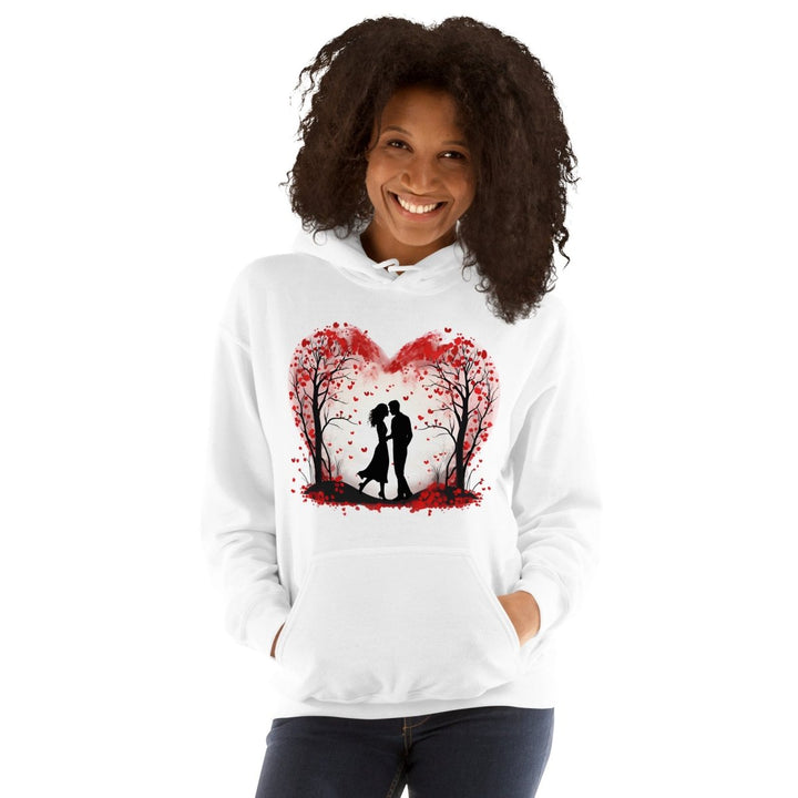 Valentine's Day Concept Graphic Hoodie - White - S - ArtyKoala