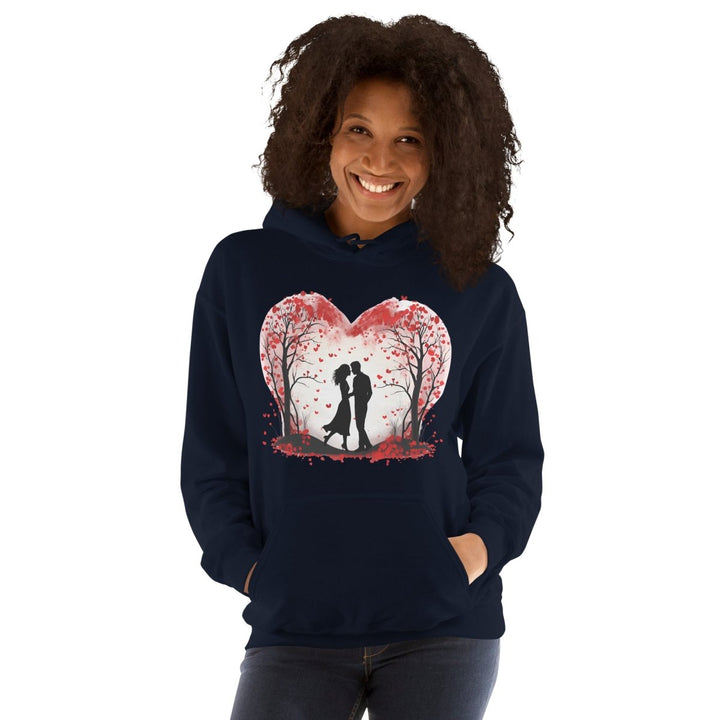 Valentine's Day Concept Graphic Hoodie - Navy - S - ArtyKoala