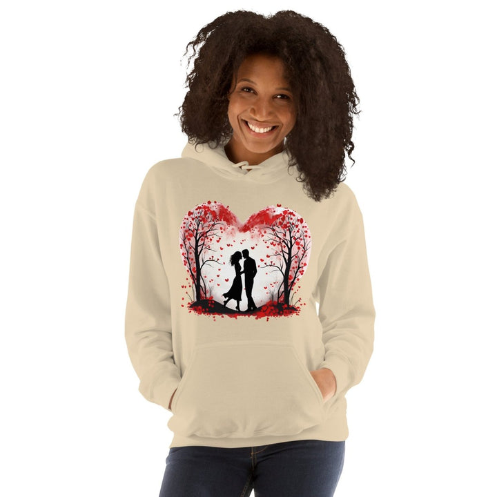 Valentine's Day Concept Graphic Hoodie - White - S - ArtyKoala