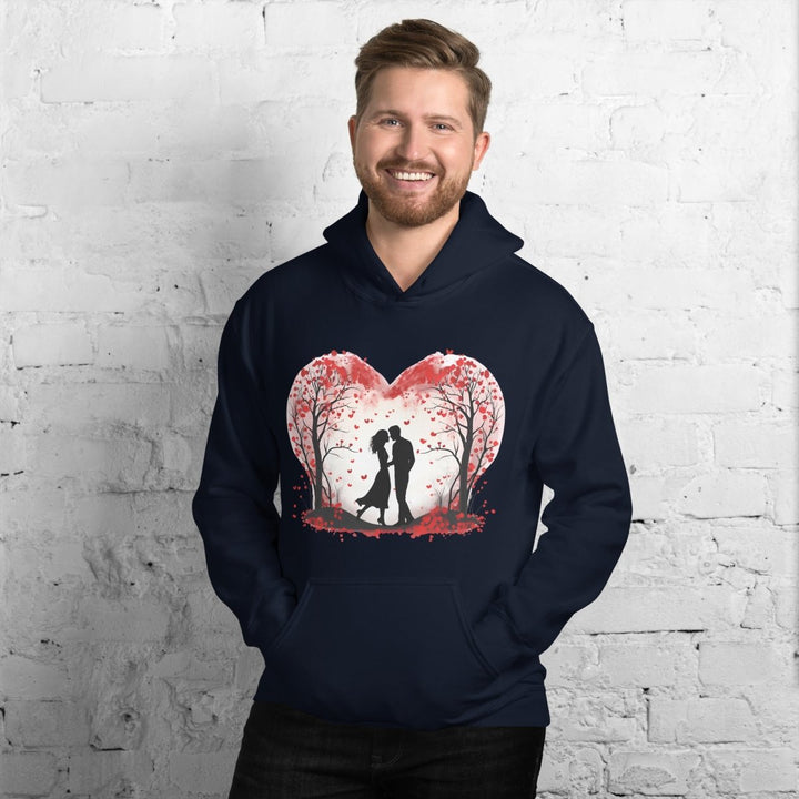 Valentine's Day Concept Graphic Hoodie - Navy - S - ArtyKoala