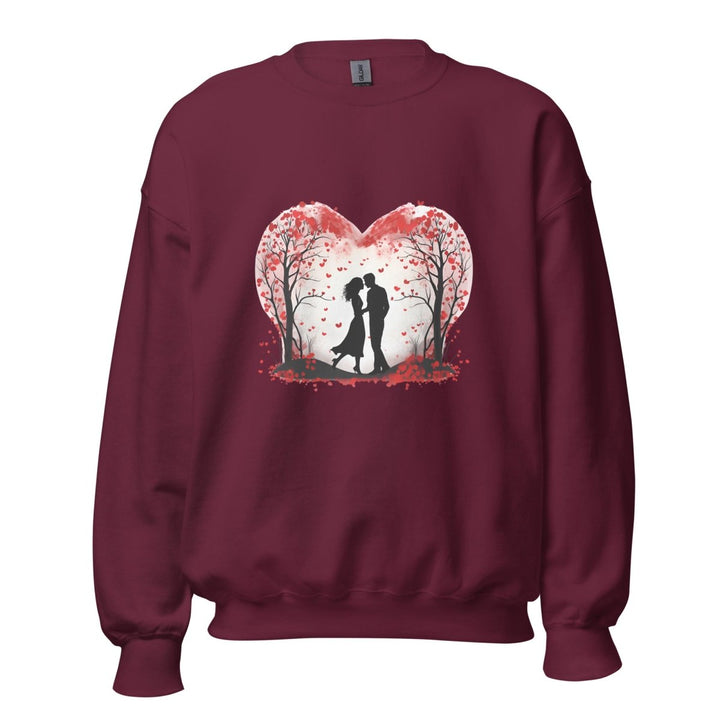Valentine's Day ConceptGraphic Sweatshirt - Maroon - S - ArtyKoala