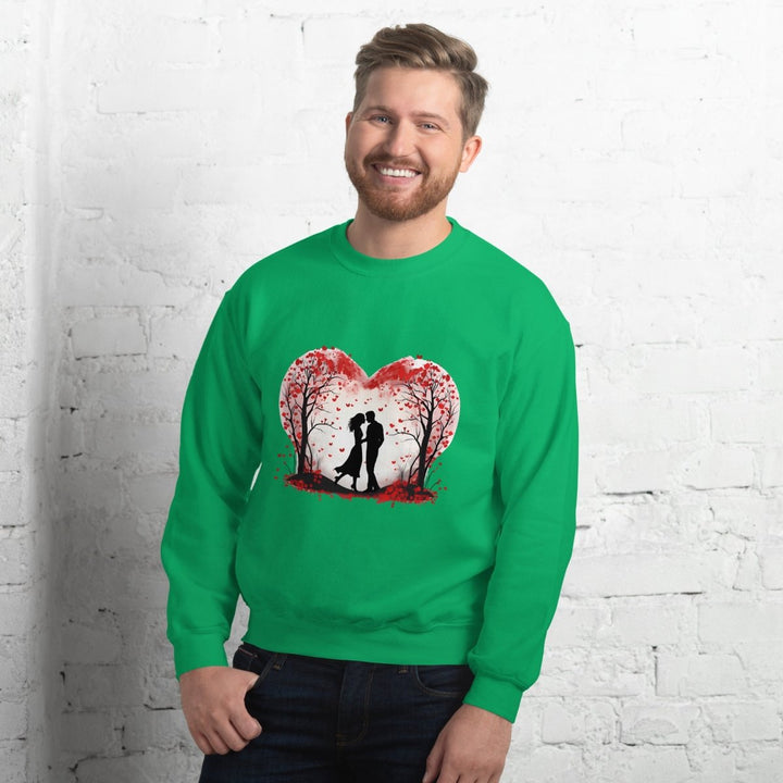 Valentine's Day ConceptGraphic Sweatshirt - Irish Green - S - ArtyKoala