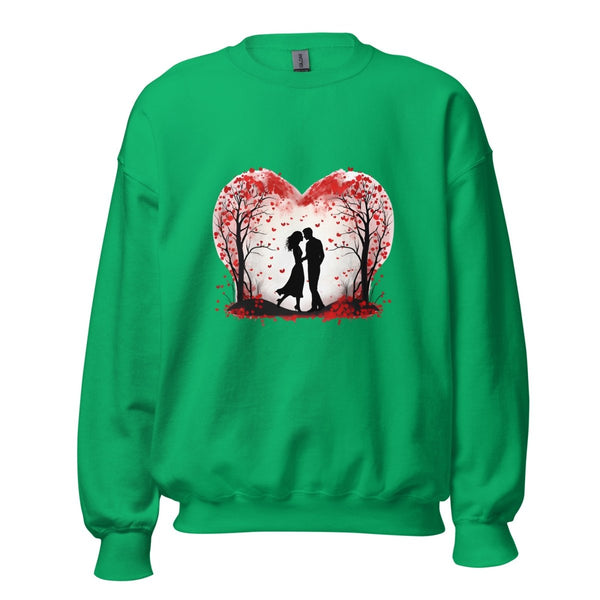 Valentine's Day ConceptGraphic Sweatshirt - Irish Green - S - ArtyKoala