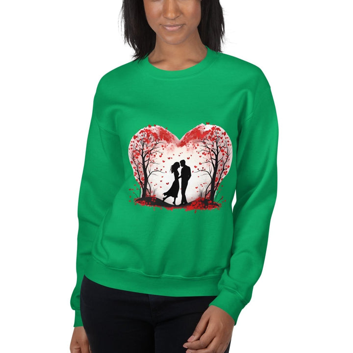 Valentine's Day ConceptGraphic Sweatshirt - Irish Green - S - ArtyKoala