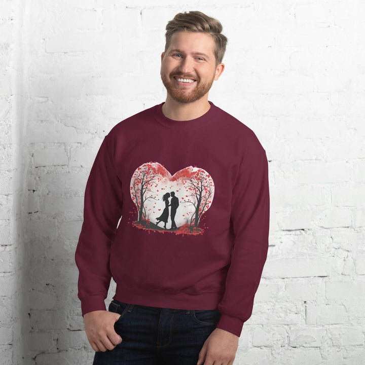 Valentine's Day ConceptGraphic Sweatshirt - Maroon - S - ArtyKoala
