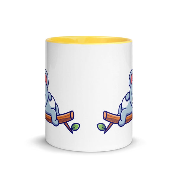 Very Tired Koala Colorful Print Mug - Black - 11 oz - ArtyKoala