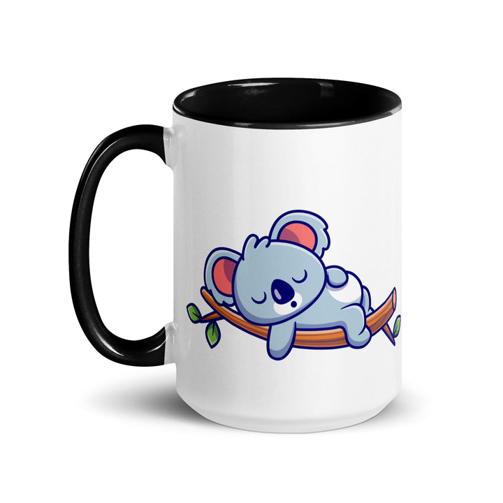 Very Tired Koala Mug with Color Inside - ArtyKoala